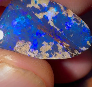 9.4cts - UNIQUE OPALISED WOOD FOSSIL Solid Boulder Opal - Opal Whisperers