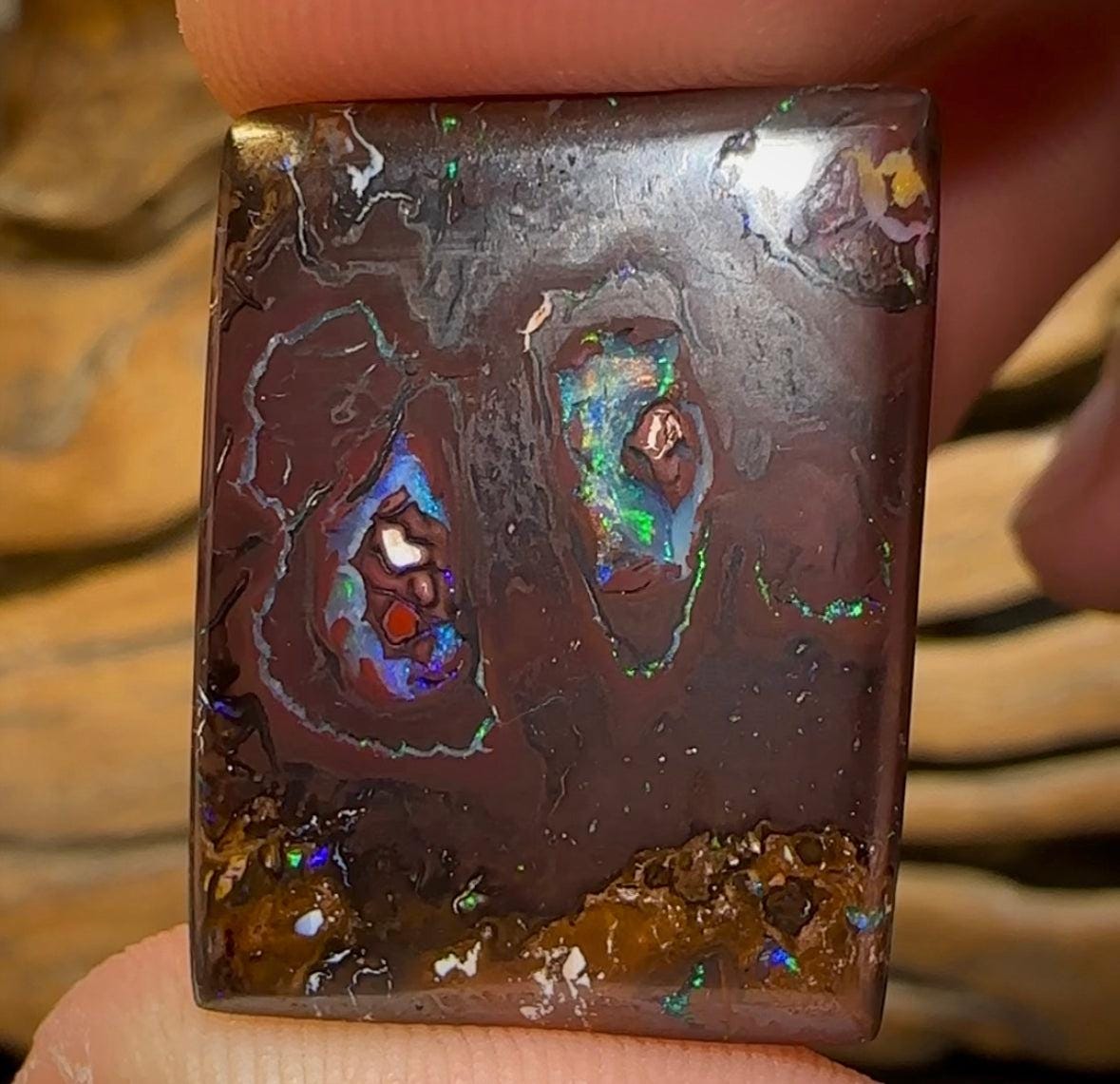 36.5cts - Queensland Boulder Opal Double Sided - Opal Whisperers