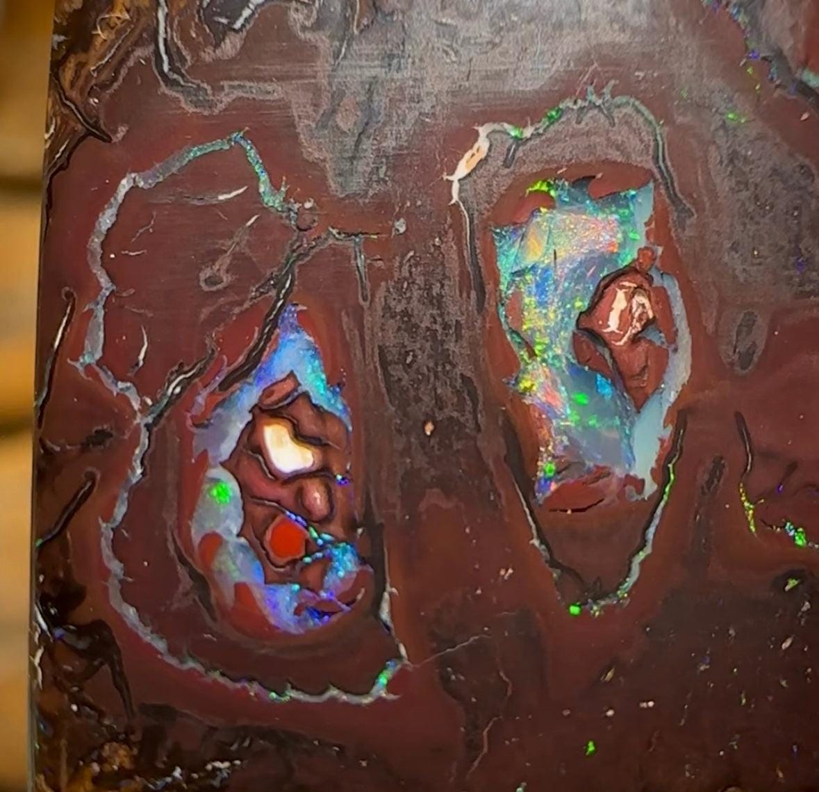 36.5cts - Queensland Boulder Opal Double Sided - Opal Whisperers