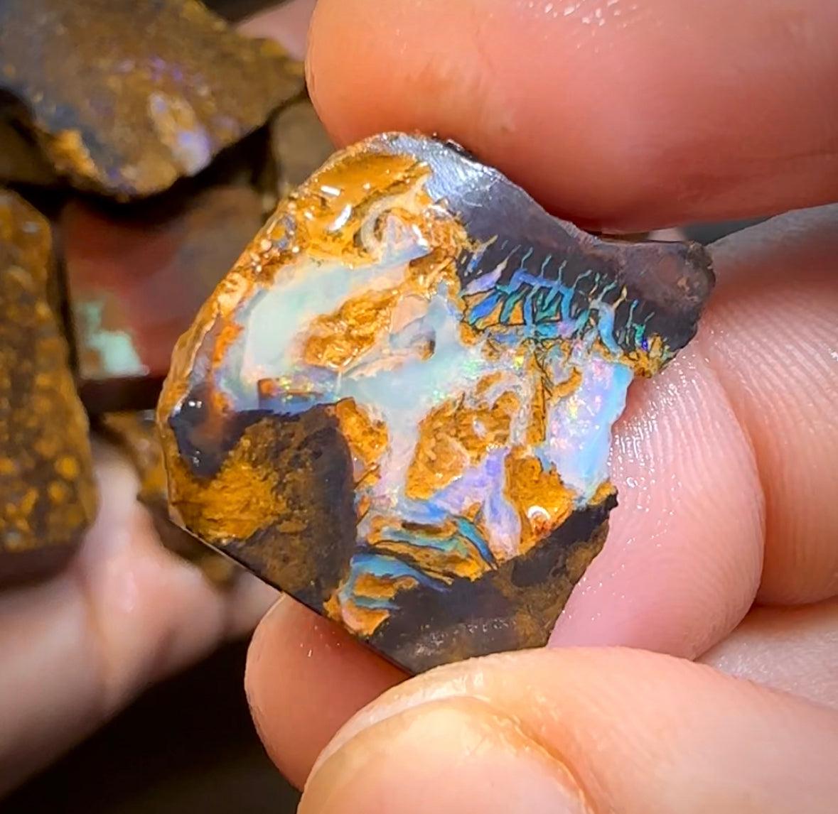 230g - Bulk Boulder Opal Rough Rub Preforms - Opal Whisperers