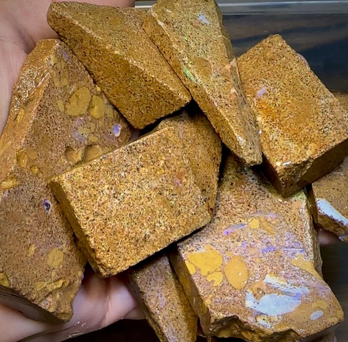 400g - Pipe and Fairy Opal Rough Rub Preforms - Opal Whisperers