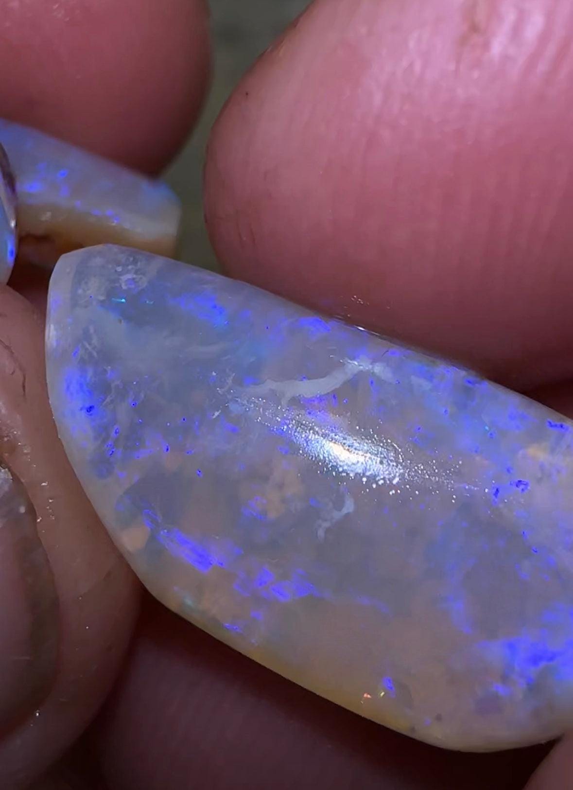 26.55cts - 3 x wood replacement opal rubs - Opalwhisperers
