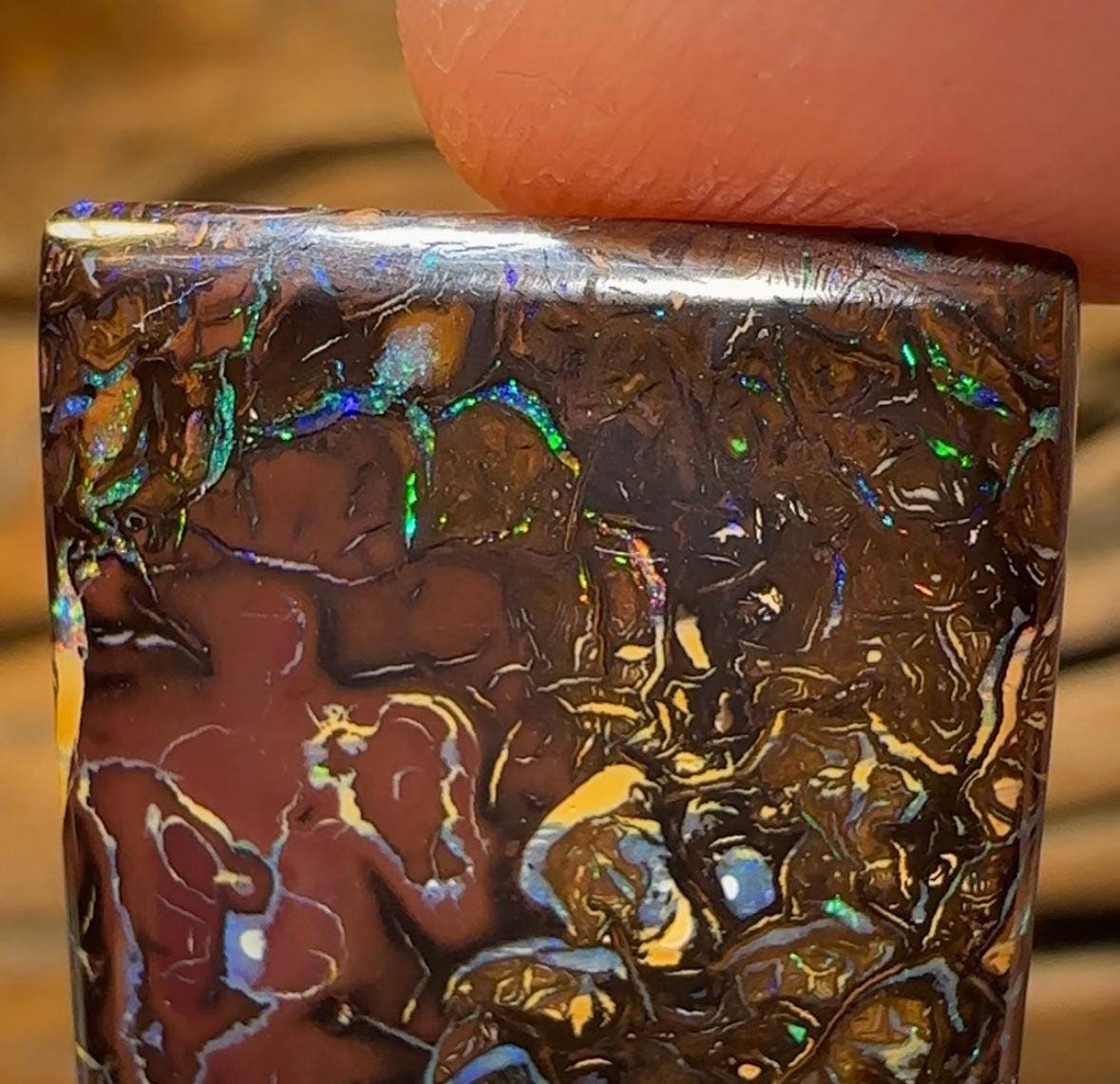 43.1cts - Tribal Queensland Boulder Opal Double Sided. Australian Opal ￼ - Opal Whisperers