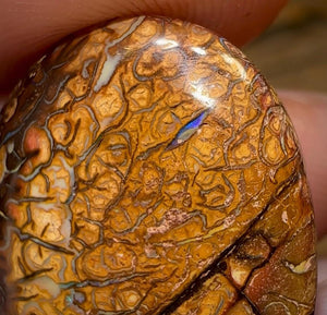 62.4cts - Tribal Pattern Yowah Nut Opal Pair - Opal Whisperers