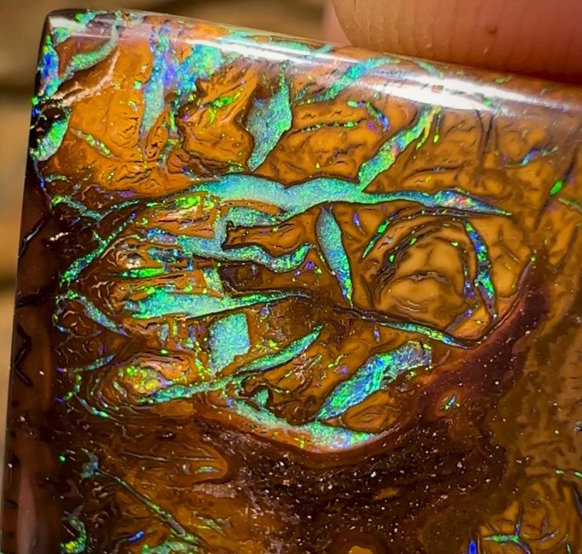 47.7cts - Double Sided Tribal Queensland Boulder Opal - Opal Whisperers