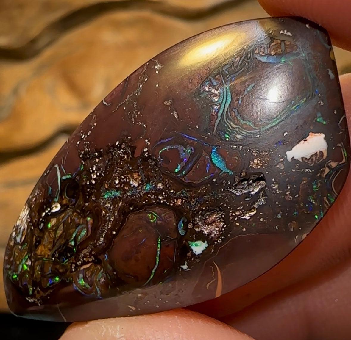 44.8cts - Queensland Boulder Opal from Koroit - Opal Whisperers