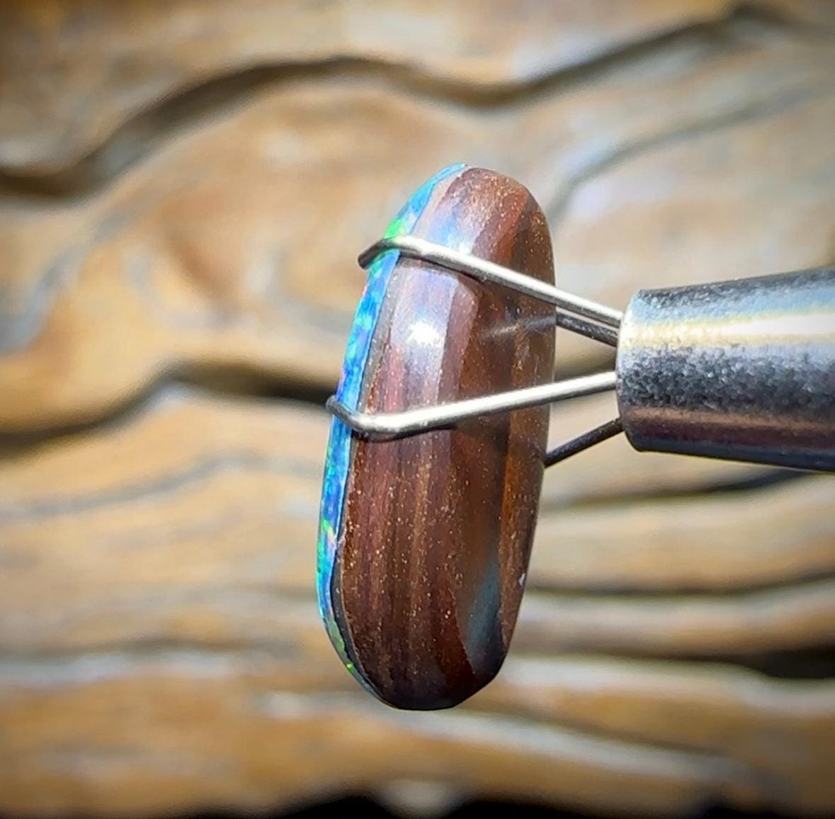 The 6.2Cts - Top Australian Boulder Opal Doublet - Opal Whisperers