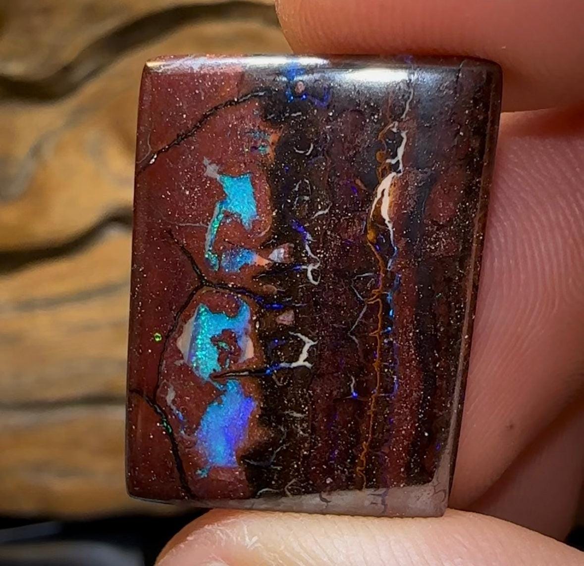24cts - Queensland Boulder Opal Double Sided - Opal Whisperers