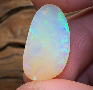 7.9cts - Rare Yowah PURE Golden Crystal GEM Solid QLD Boulder Opal - Opal Whisperers