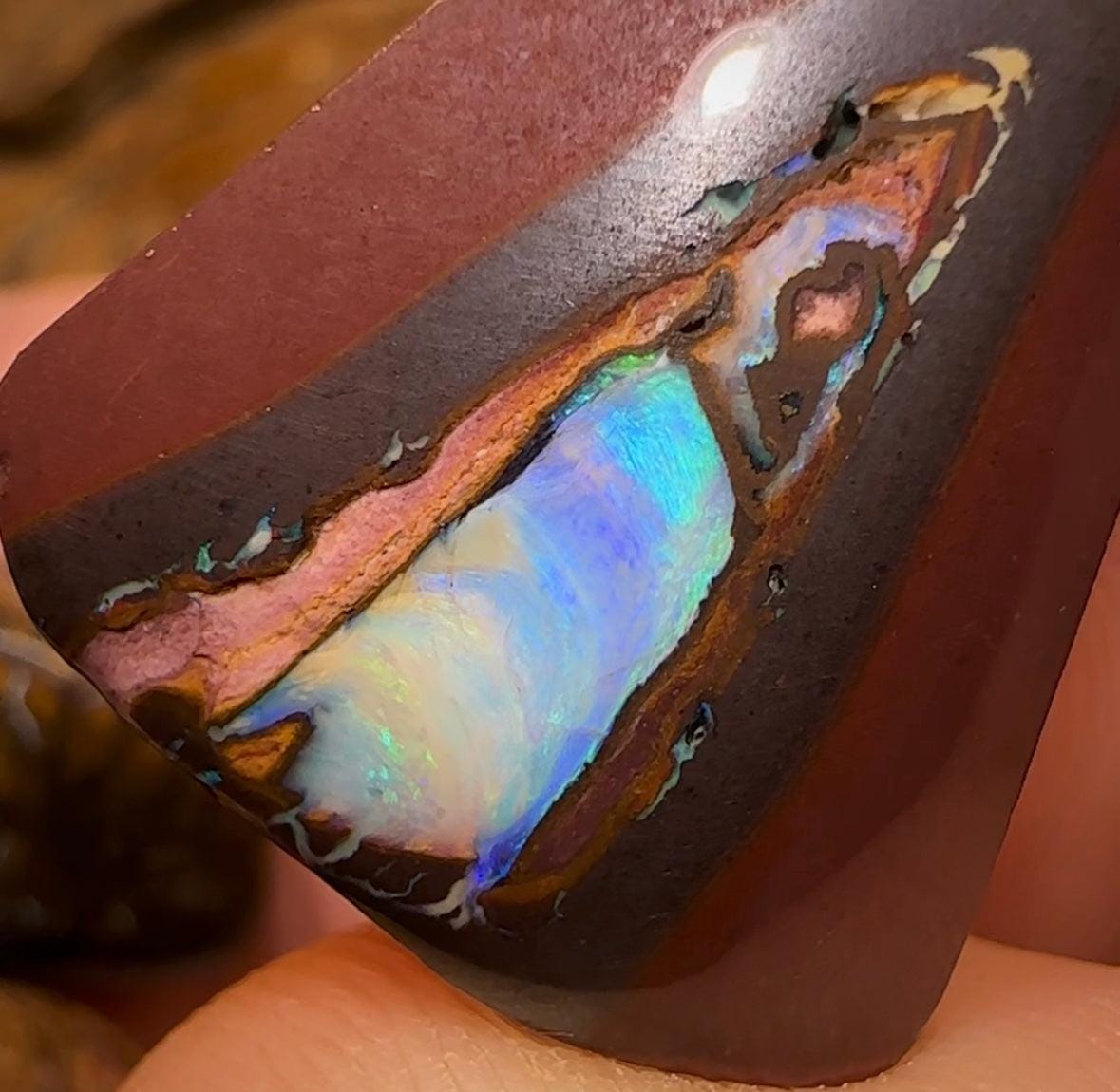 204.2cts - 3x Queensland Boulder Australian Opal Rubs. Great Crystal Center Yowah Nut - Opal Whisperers
