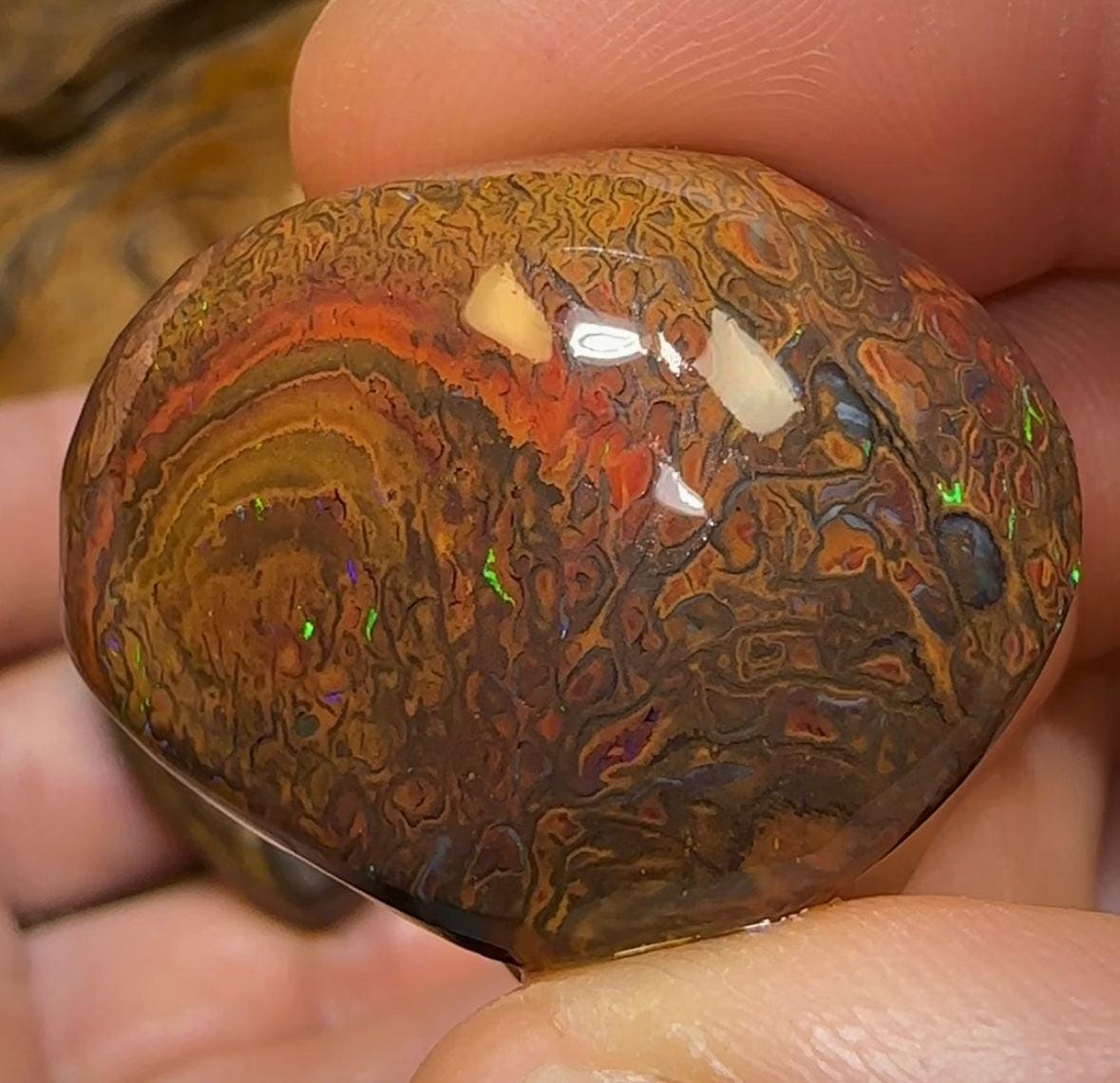 204.2cts - 3x Queensland Boulder Australian Opal Rubs. Great Crystal Center Yowah Nut - Opal Whisperers