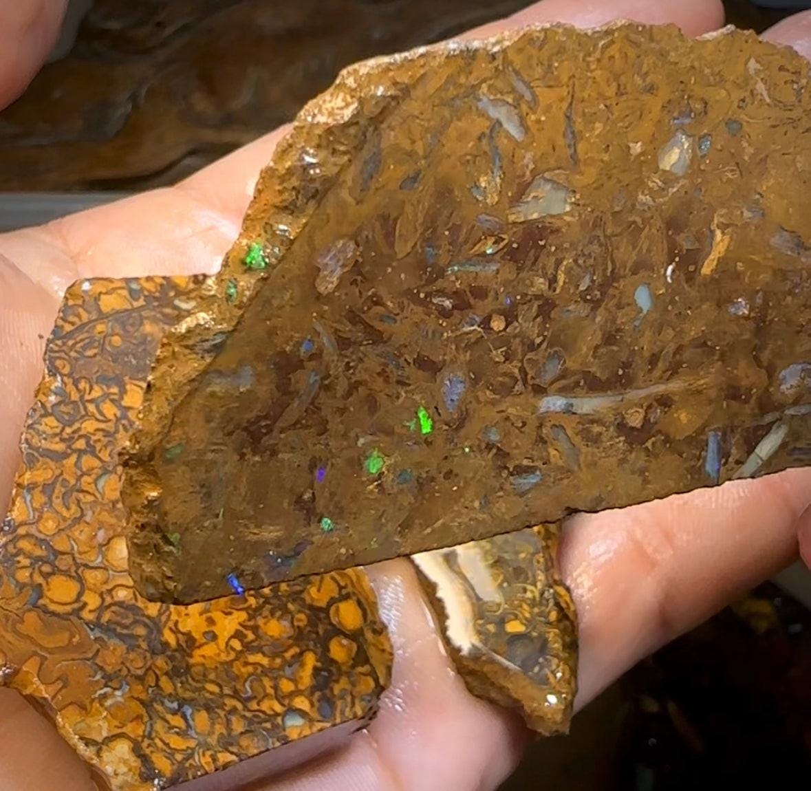 230g - Bulk Boulder Opal Rough Rub Preforms - Opal Whisperers