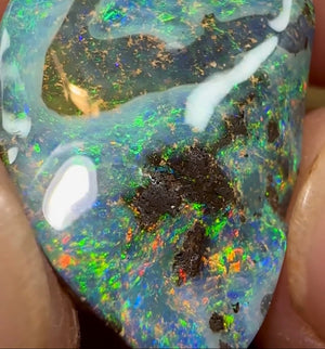 23cts - Solid Natural Boulder Opal from Quilpy - Opalwhisperers