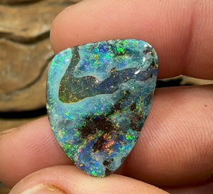 23cts - Solid Natural Boulder Opal from Quilpy - Opalwhisperers