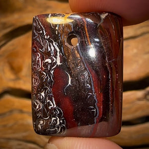 28 x 20mm - Drilled Koroit Tribal Boulder Opal