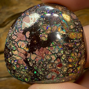 82.3cts - Australian Boulder Opal. Top Tight Tribal Pattern