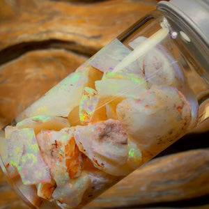 47cts - Vial of Shell Fossil Opal from South Australia