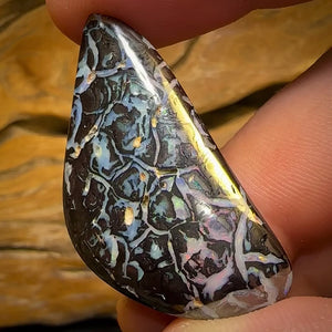 71.4cts - Rare Tribal Black Boulder Opal from Koroit