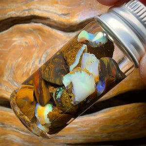 70.3cts - Yowah Nut Opal Rough Vial