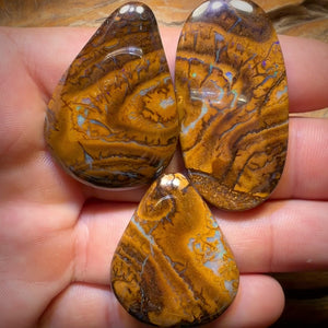 153.5cts - 3x Australian Tribal Boulder Opal’s. Wholesale Parcel