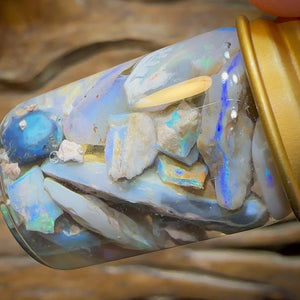 44.9cts - Vial of Lightning Ridge Opal