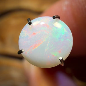 Bargain Card! 0.6cts - South Australian White Opal from Coober Pedy