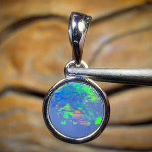 WILDCARD! Sterling Silver - Queensland Boulder Opal Doublet Pendant. Classic Best Seller