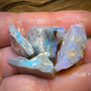 65.4cts - 4x Lightning Ridge Opal Rough Parcel