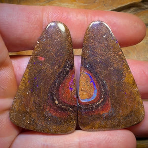 117.4cts - Tribal Queensland Boulder Opal Pair