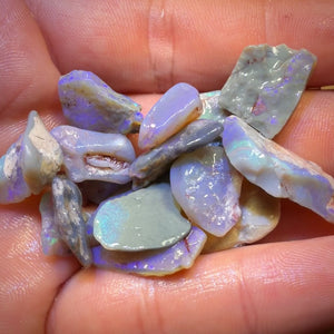 81.9cts - 21x Lightning Ridge Opal Rough Parcel