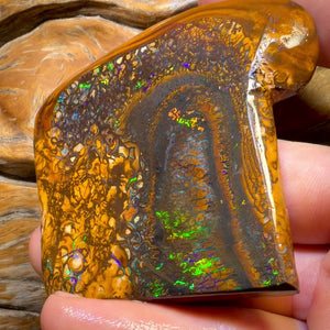 464.8cts - Wow! Large Tribal Yowah Nut Opal Rub. Metallic Colour