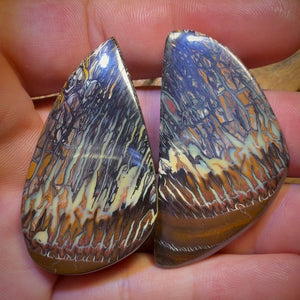 Aren’t you glad you waited wild card! 230.6cts - Top Tribal AO Style Queensland Boulder Opal Matching Pair