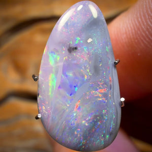 2.9cts - Dark Opal from Lightning Ridge Double Sided Picture Stone