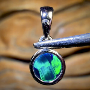 14k White Gold - Queensland Boulder Opal Doublet Pendant Best Gold Price