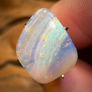 4.6cts - Queensland Boulder Seam Opal from Winton “Pastel Striations”
