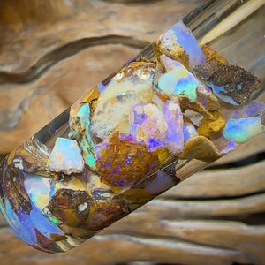 54.3cts - Vial of Boulder Opal Rough Pieces from Yowah