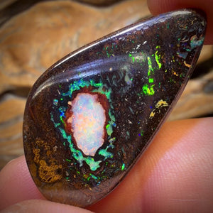 36.2cts - Seltener Yowah Nuss Kristallkern Opal. Australischer Boulder Opal