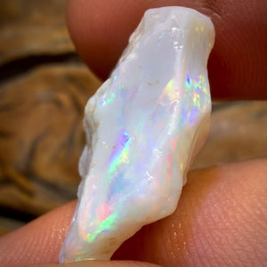12.7cts - South Australian White Opal Rough Piece