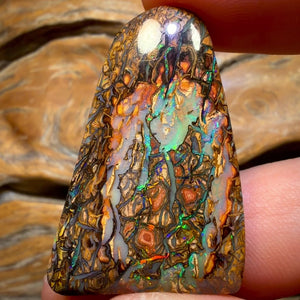 57.3cts - Top Tribal Artistic Queensland Boulder Opal from Yowah