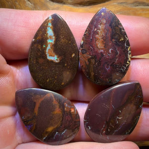140.3cts - 4x Australian Tribal Boulder Opal’s. Wholesale Parcel