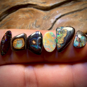 🔒15.4cts - 6x Australian Boulder Opal’s. Wholesale Dealers Parcel