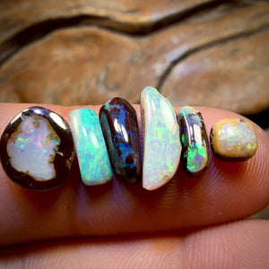 🔒8.3cts - 6x Australian Boulder Opal’s. Wholesale Dealers Parcel
