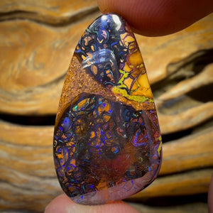 55.1cts - Tribal Yowah Nut Australian Opal Double Sided Double Conglomerate.