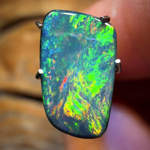 1,9 ct - Doublé d'opale de Lightning Ridge