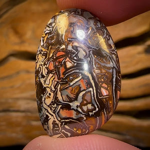 22.7cts - Cool Broad Tribal Australian Boulder Opal from Koroit