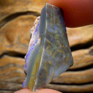 Bargain Card! 13.4cts - Lightning Ridge Dark Opal Rough Piece