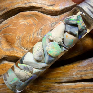 122.8cts - Lightning Ridge Opal Vial