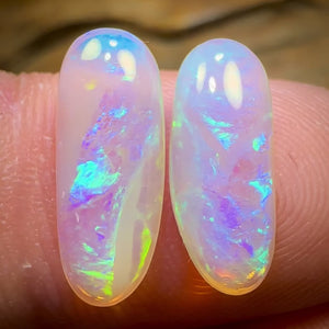 3.75cts - Lightning Ridge Crystal Opal Pair