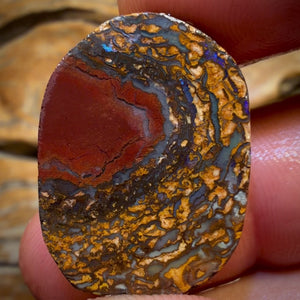 Bargain Card! 29.4cts - Tribal Yowah Nut Opal Rub. Australian Opal