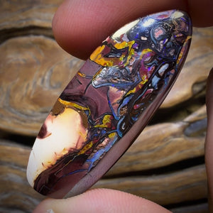 60.6cts - Tribal Queensland Boulder Opal from Koroit with Gold